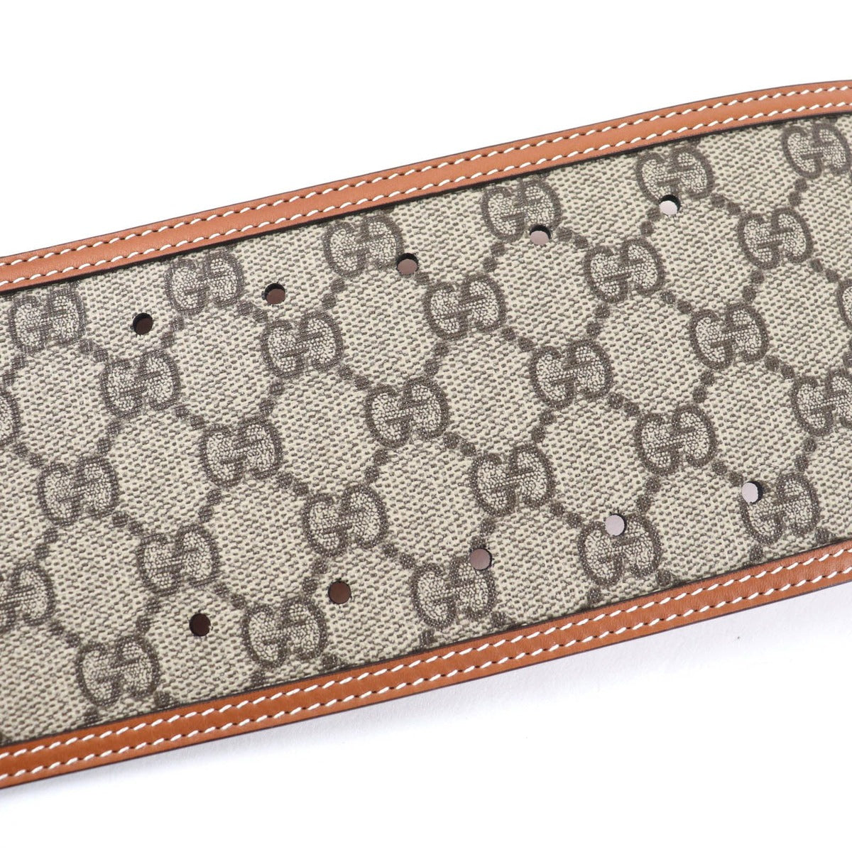 Gucci GG Supreme Wide Belt Brown — view 7