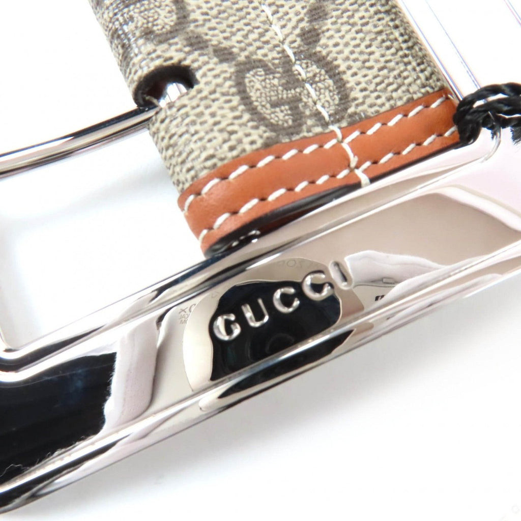 Gucci GG Supreme Wide Belt Brown — view 9