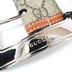 Gucci GG Supreme Wide Belt Brown — view 9