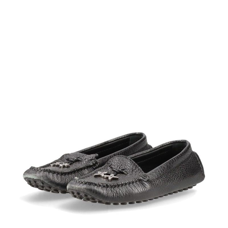 Louis Vuitton 07 Leather Driving Shoes 34 Fa1007 Black