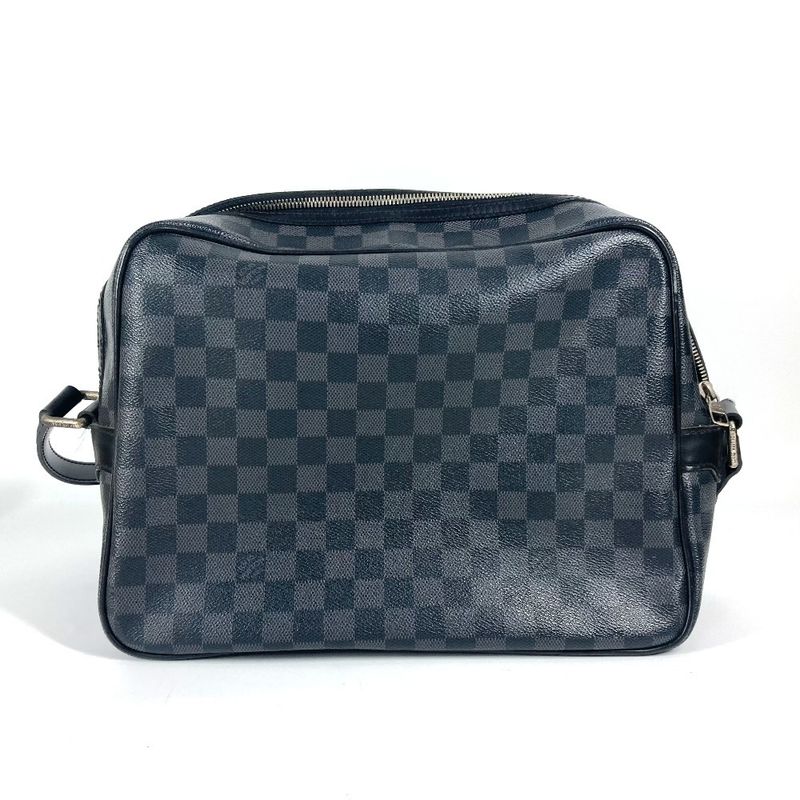 Louis Vuitton Io Shoulder Bag Damier Graphite Canvas Black — view 2
