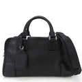 Loewe Handbag Amazona 28 Leather Black Silver Hardware 2-Way Shoulder Simple