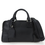 Loewe Handbag Amazona 28 Leather Black Silver Hardware 2-Way Shoulder Simple