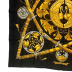 Hermes Scarf Silk Carre 90 Daimyo Princes du Soleil Levant Prince — view 4