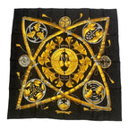 Hermes Scarf Silk Carre 90 Daimyo Princes du Soleil Levant Prince