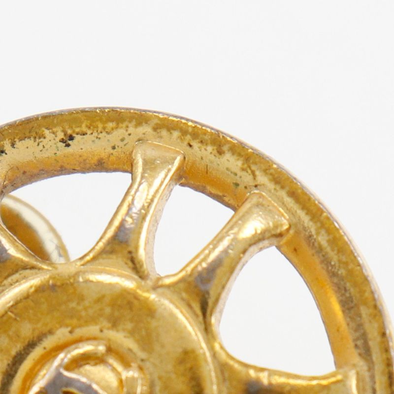 Chanel Gold Plated 8.7 g Earrings — view 6