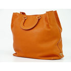 Prada Leather 2-Way Tote Handbag Orange Bag — view 2