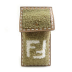 Fendi Phone Pouch Leather Beige