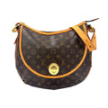 Louis Vuitton Tulum GM Monogram Leather Brown Light Shoulder Bag Gold