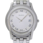 Gucci G Class 5500 M Stainless Steel Quartz Analog Display Silver Dial