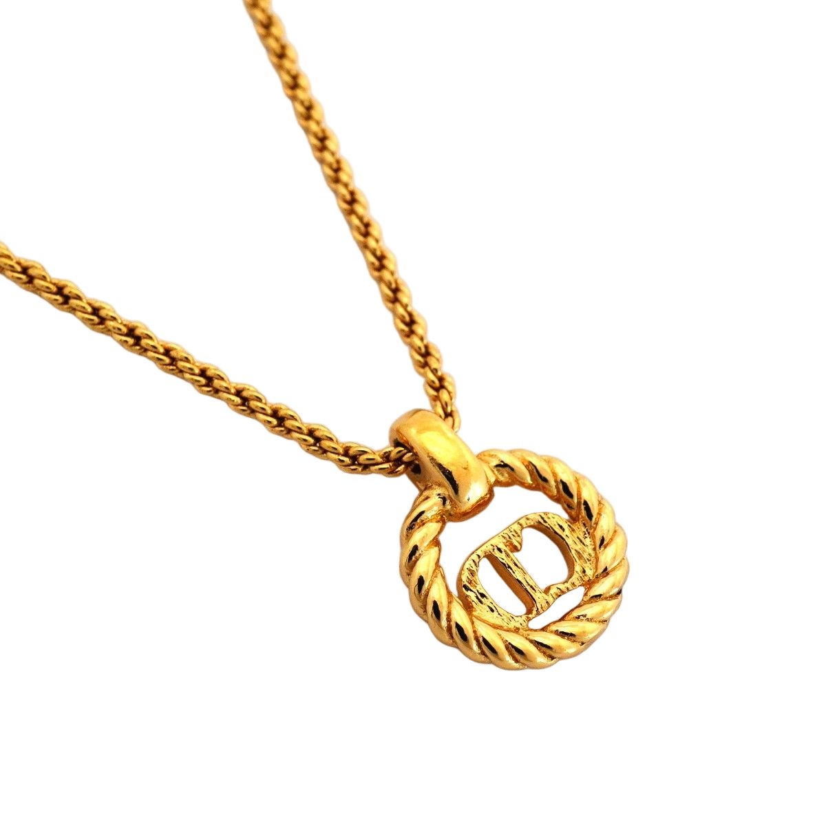 Dior Necklace CD Logo Gold Plated — view 2