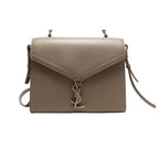 Saint Laurent Gray Leather Cassandra 2-Way Shoulder