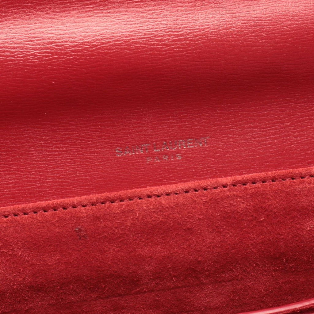 Saint Laurent Paris Shoulder Bag Belle Chasse Red Leather — view 4