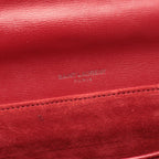 Saint Laurent Paris Shoulder Bag Belle Chasse Red Leather — view 4