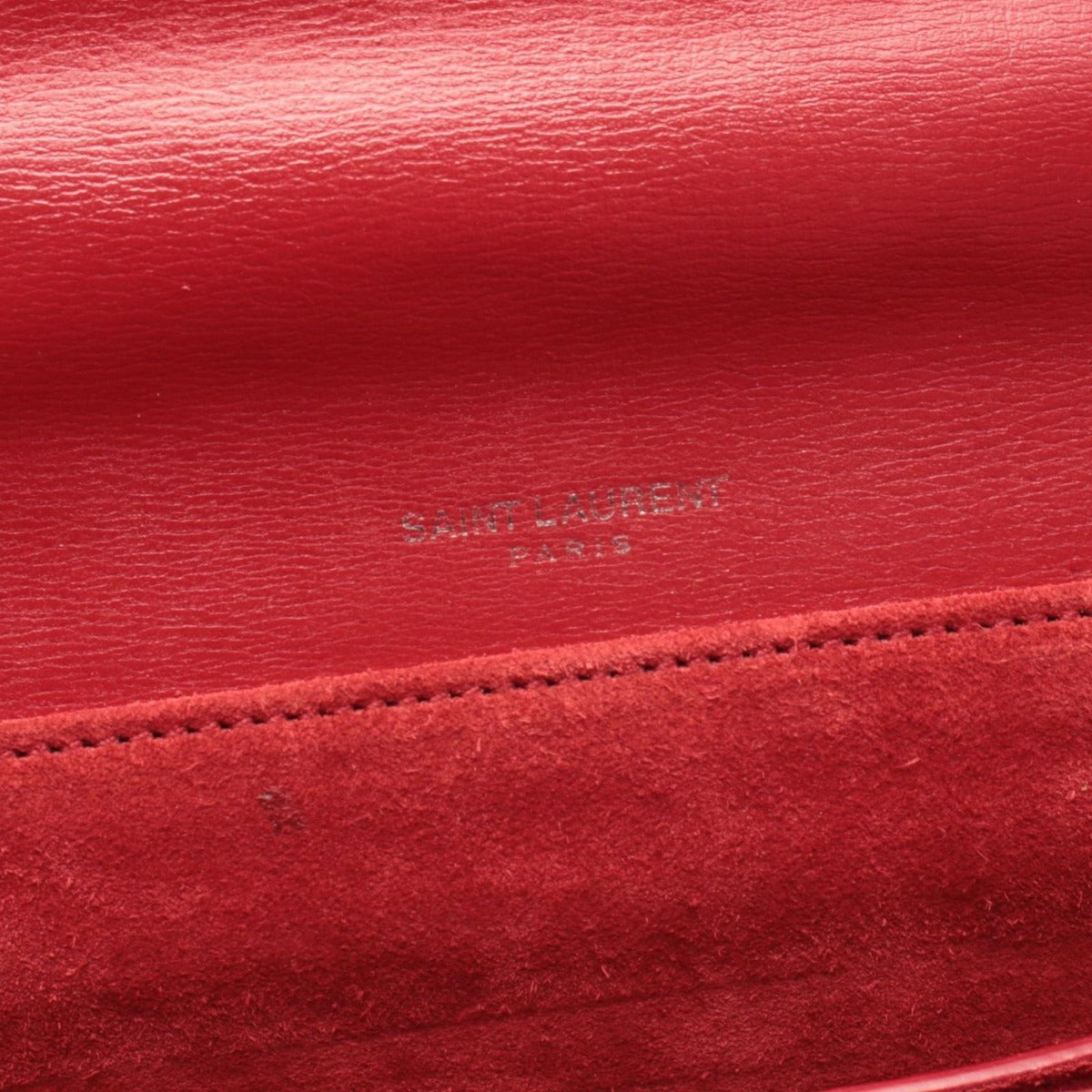Saint Laurent Paris Shoulder Bag Belle Chasse Red Leather — view 4