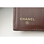 Chanel Coin Case Mini Wallet Compact Trifold Caviar — view 6
