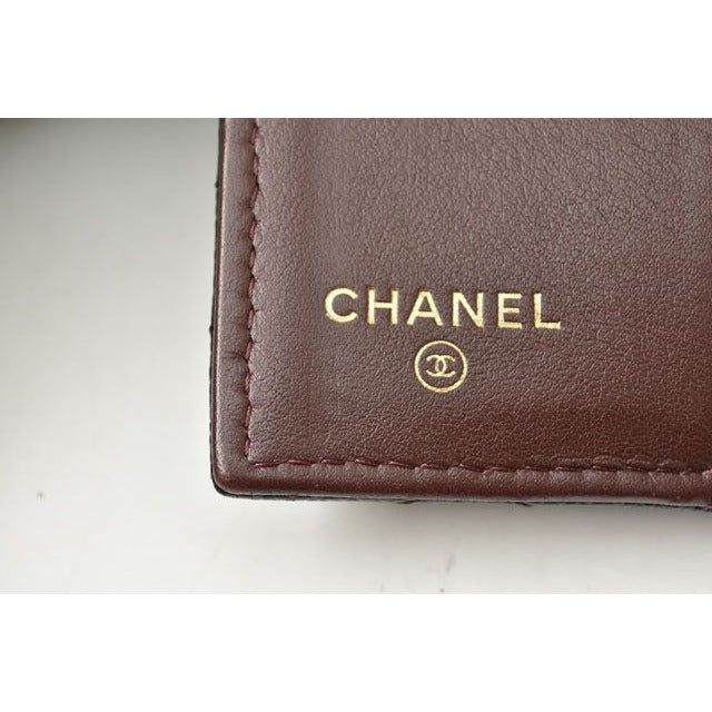 Chanel Coin Case Mini Wallet Compact Trifold Caviar — view 6