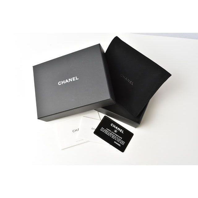 Chanel Coin Case Mini Wallet Compact Trifold Caviar — view 9