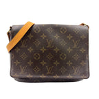 Louis Vuitton Musette Tango Long Strap Monogram Leather Brown
