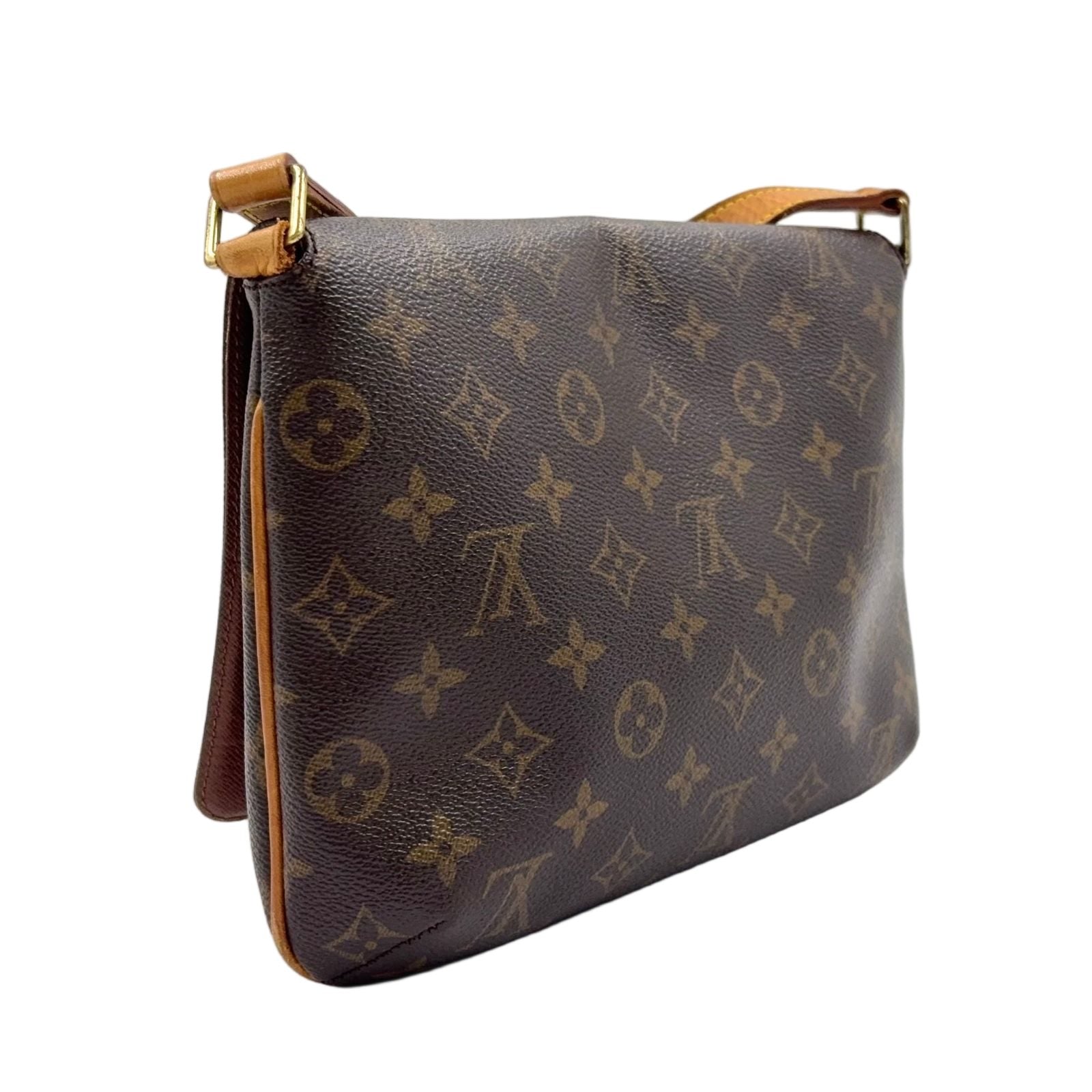 Louis Vuitton Musette Tango Long Strap Monogram Leather Brown — view 2