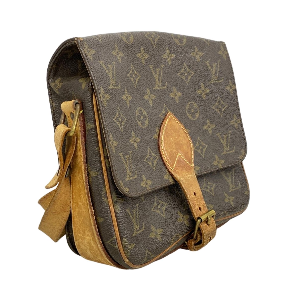 Louis Vuitton Shoulder Bag Monogram Cartouchiere Brown — view 2