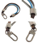 Louis Vuitton Treble Damier Leather Brown Blue Bracelet 0002 — view 7