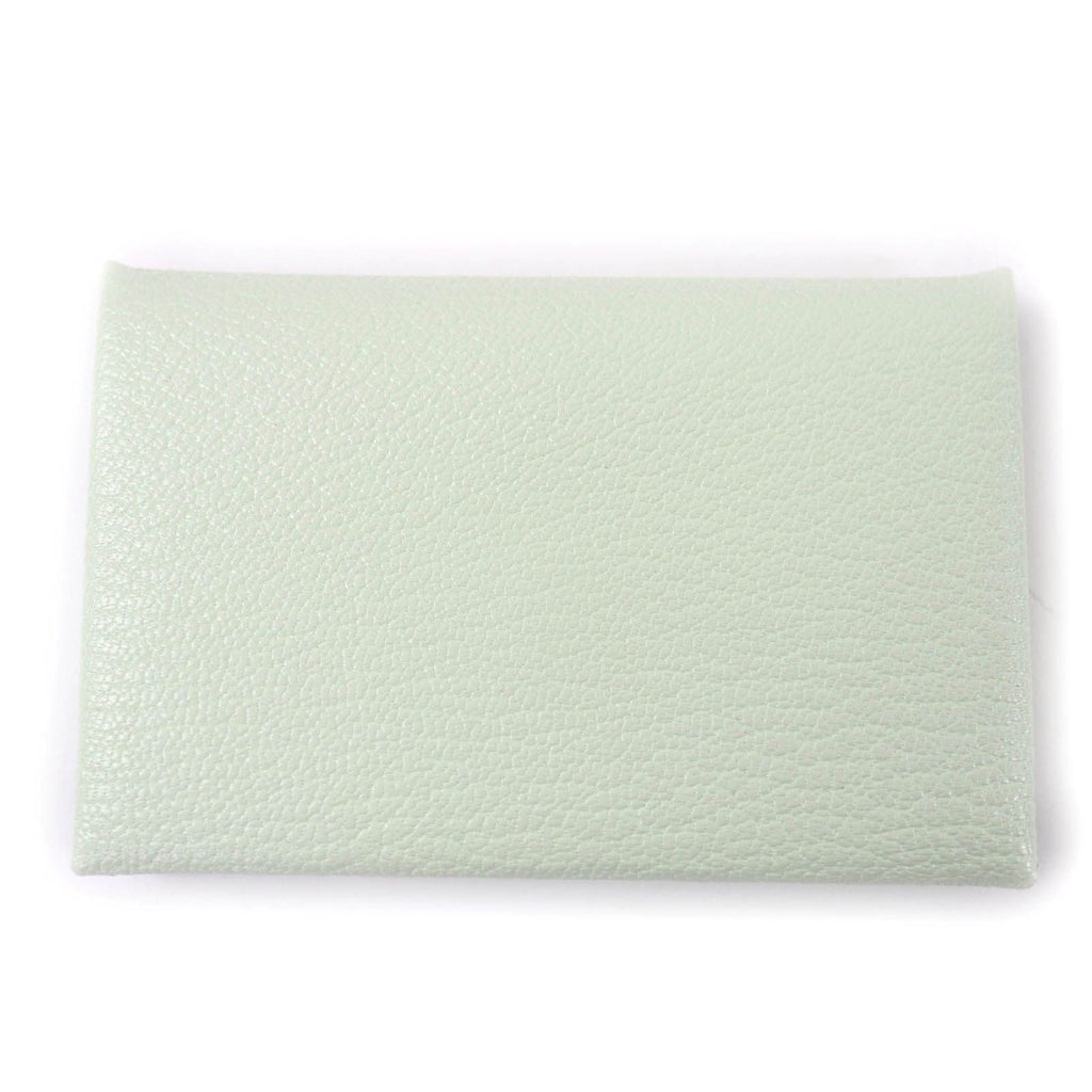 Hermes Calvi Chevre Verfiz Mint Card Case