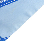 Hermes Twilly Blue Silk Bolduc Pattern Scarf — view 5