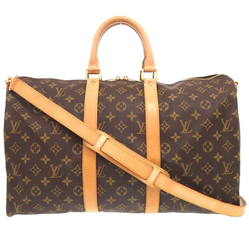 Louis Vuitton Keepall Bandouliere 45 Monogram Boston Bag 0600