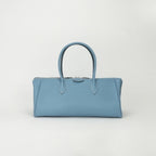 Hermes Paris Bombay 40 Tote Epsom Bluejean Blue Silver Handbag Veau