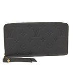 Louis Vuitton Zippy Wallet Round Zipper Long Monogram Empreinte Noir