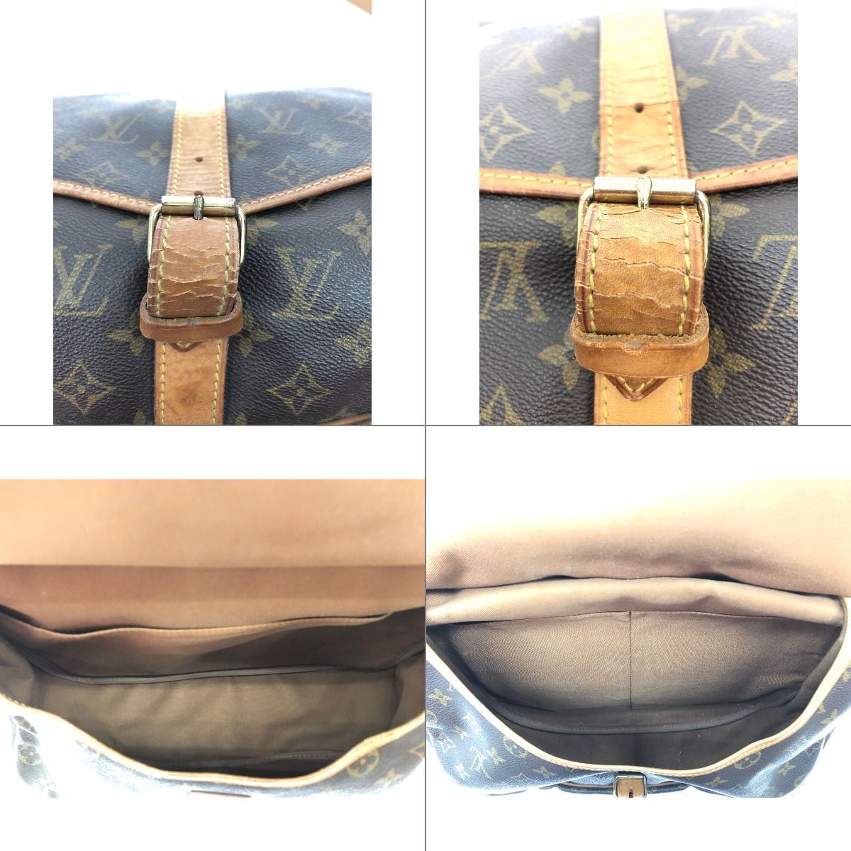 Louis Vuitton Shoulder Bag Monogram Saumur 35 — view 7