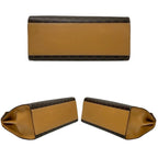 Celine Macadam Blason Triomphe Pattern Logo Ring Hardware Leather 2-Way