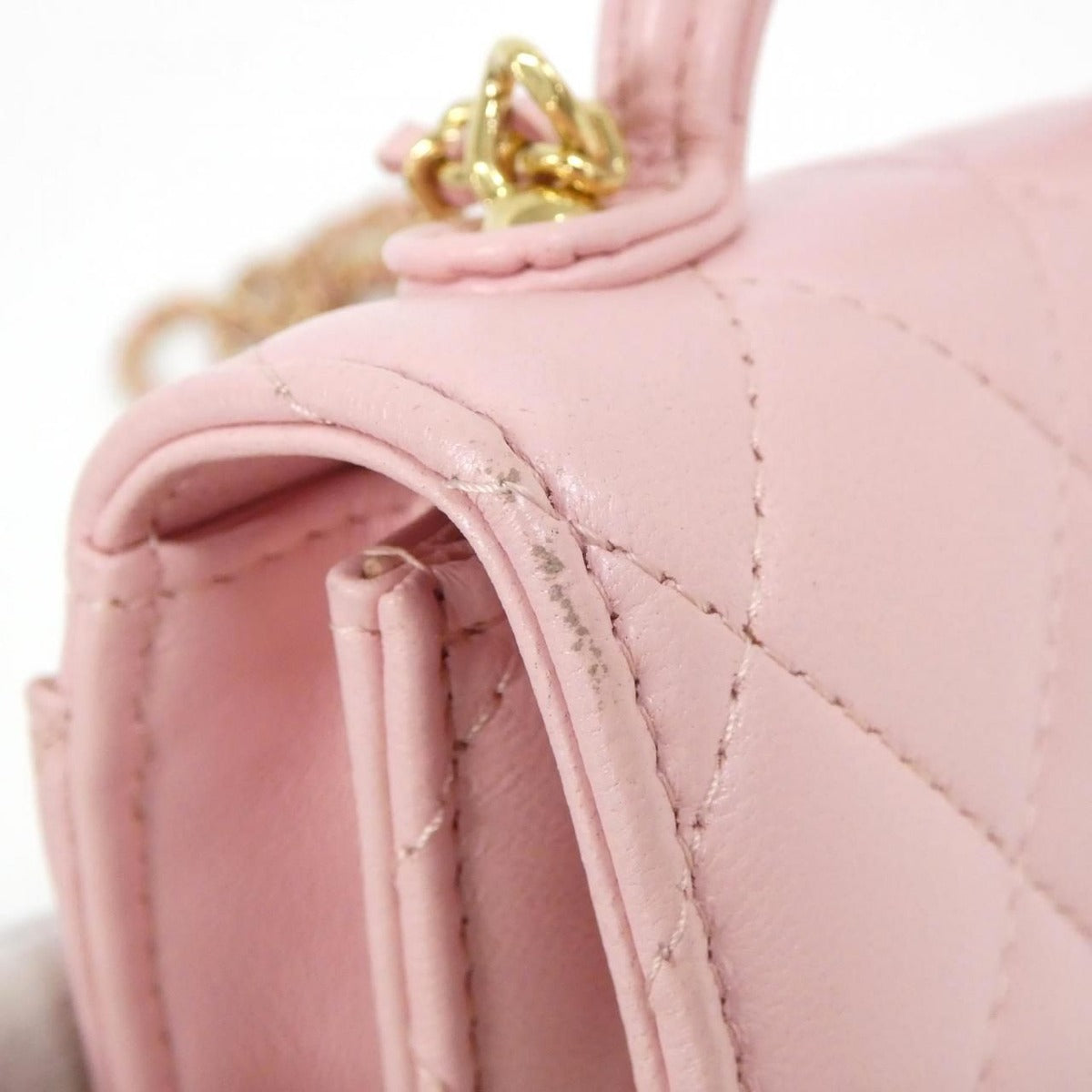 Chanel Chain Clutch Pink — view 5
