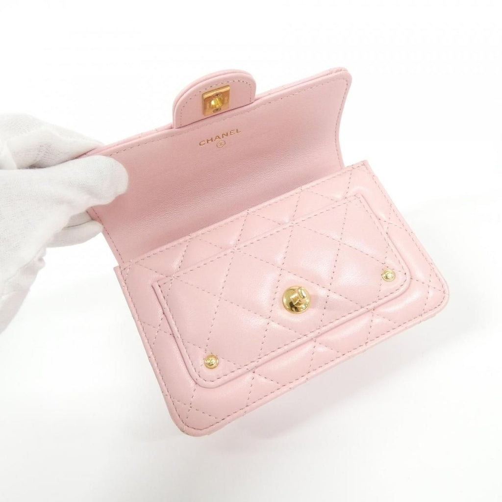Chanel Chain Clutch Pink — view 9