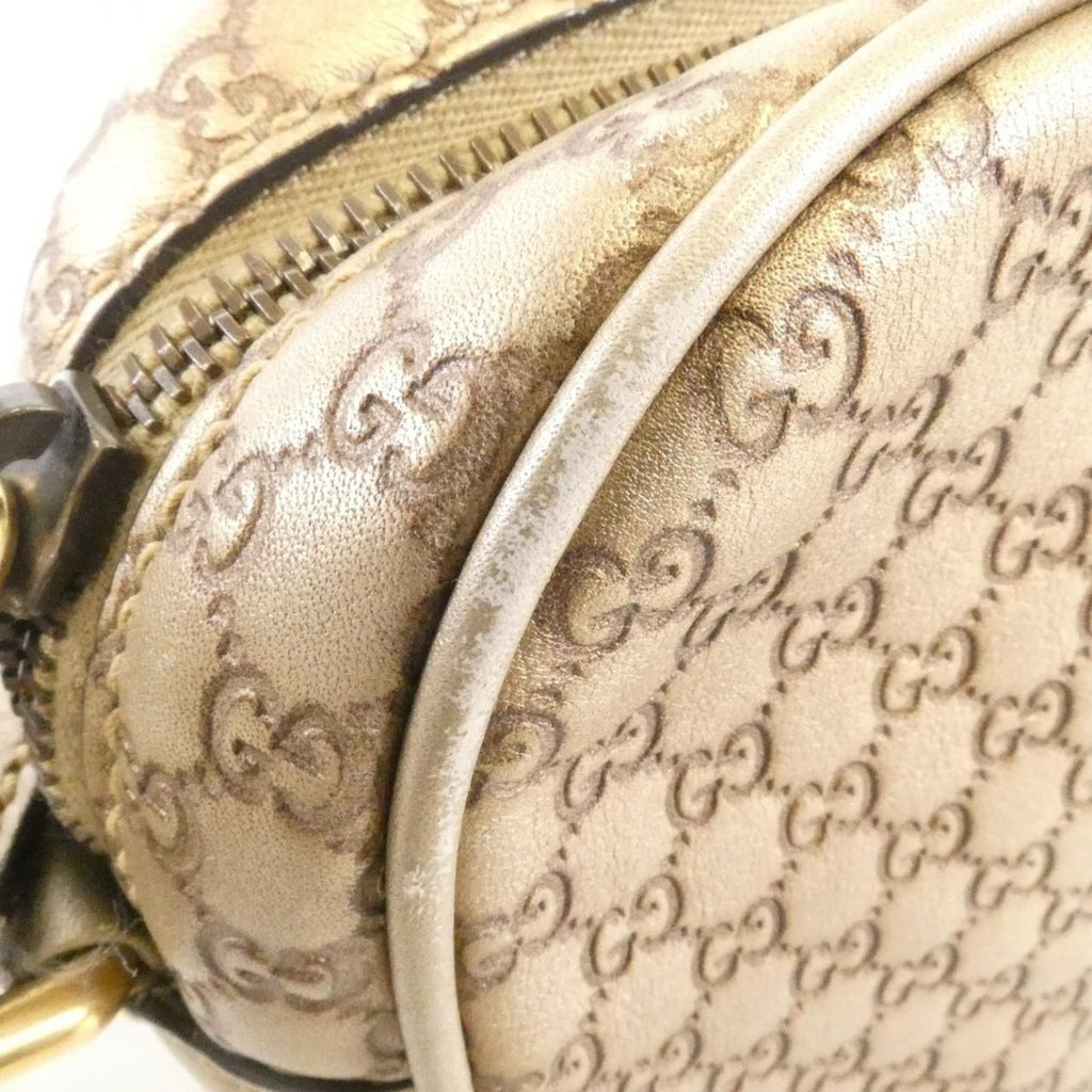 Gucci Shoulder Bag Leather Gold — view 5