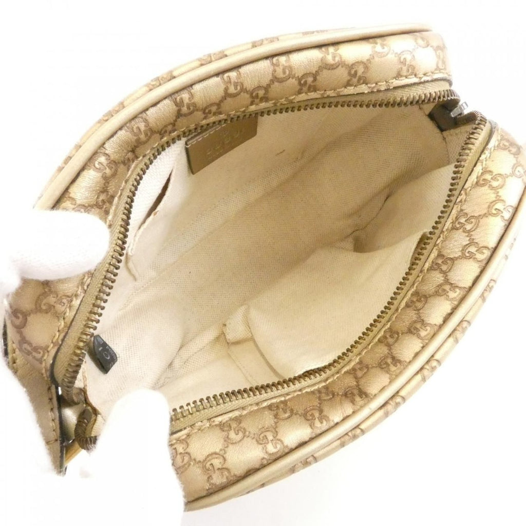 Gucci Shoulder Bag Leather Gold — view 9