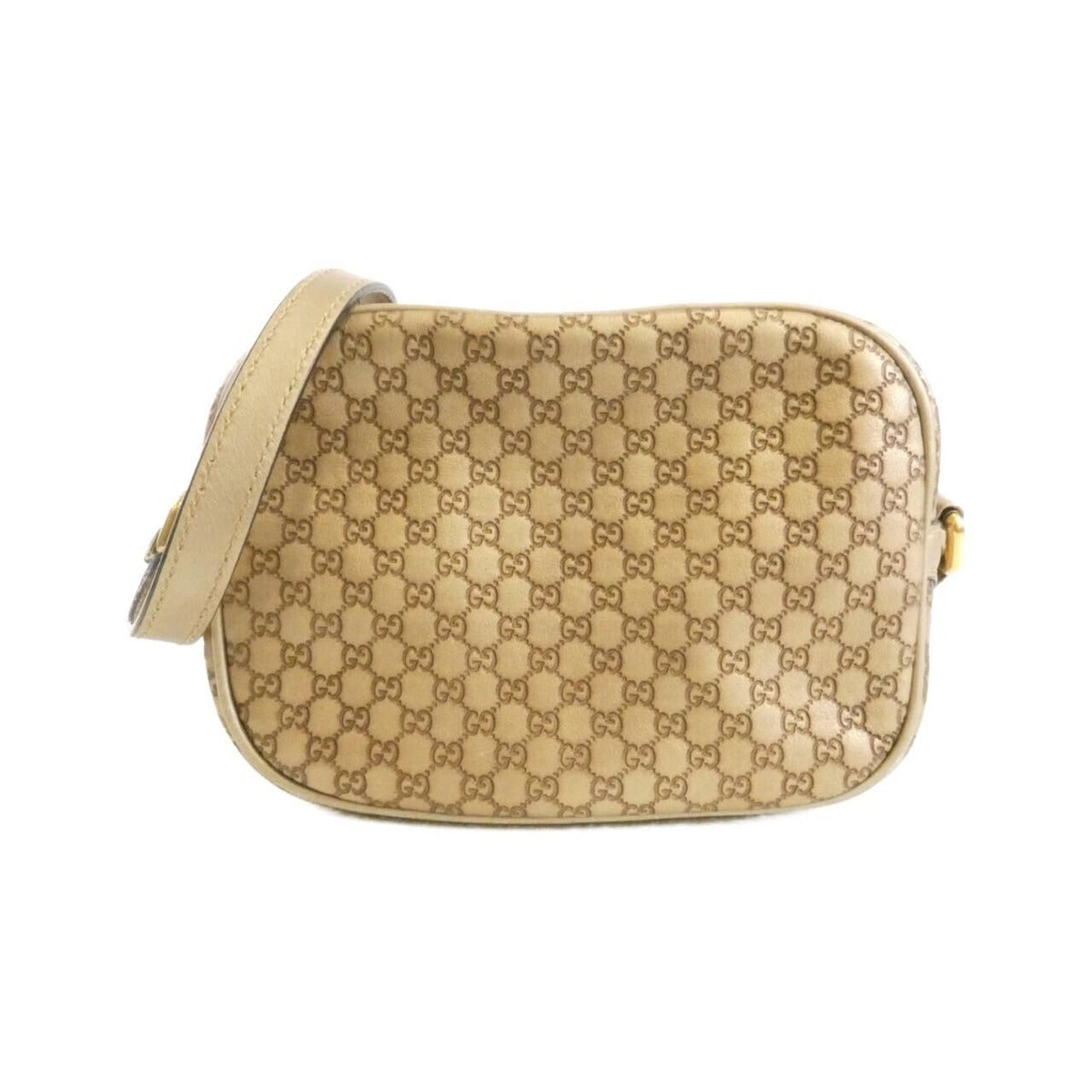 Gucci Shoulder Bag Leather Gold