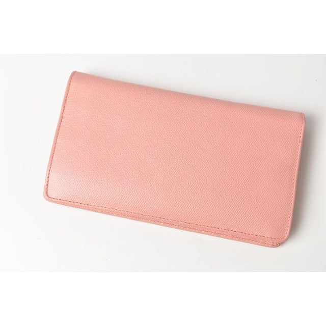 Chanel Wallet Long Coco Mark Button Motif Leather Rose — view 2