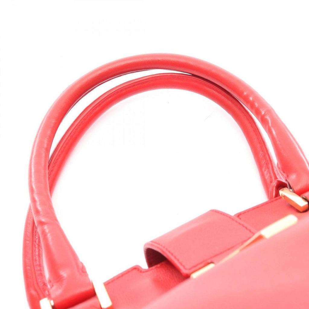Saint Laurent Paris Handbag Yline Cabas Red Leather Chic — view 7