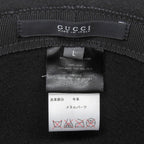 Gucci Wool Leather with Interlocking Felt Hat — view 8