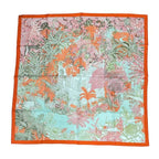 Hermes Carre 90 Faubourg Tropical Multicolor Scarf — view 2