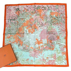 Hermes Carre 90 Faubourg Tropical Multicolor Scarf