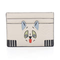 Loewe Card Case Futurist Cat White Leather