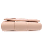 Bottega Veneta Cassette Pastel Pink Gold Leather Compact Wallet Intrecciato — view 3