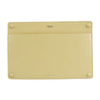 Fendi Peekaboo Pocket Pouch 7 Ar907 Nappa Leather Semolino Cream Yellow
