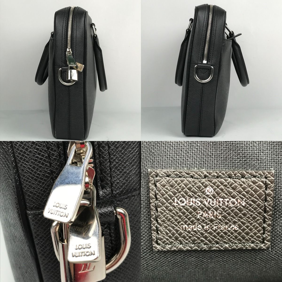 Louis Vuitton Taiga Pdb PM Ardoise Porte Document Business Bag — view 9