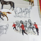 Hermes Scarf Carre 90 100% Silk LES Haras Nationaux National Stallion Breeding — view 3