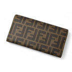 Fendi Wallet Long 8 M0000 Zucca Pattern Brown Yellow — view 3