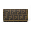 Fendi Wallet Long 8 M0000 Zucca Pattern Brown Yellow